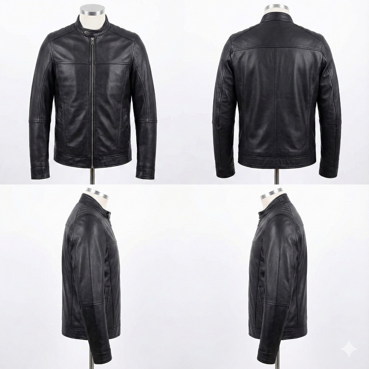 Black Quilted Shoulder Jacket