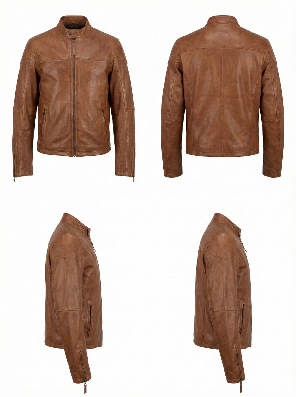 Tan Classic Leather Jacket
