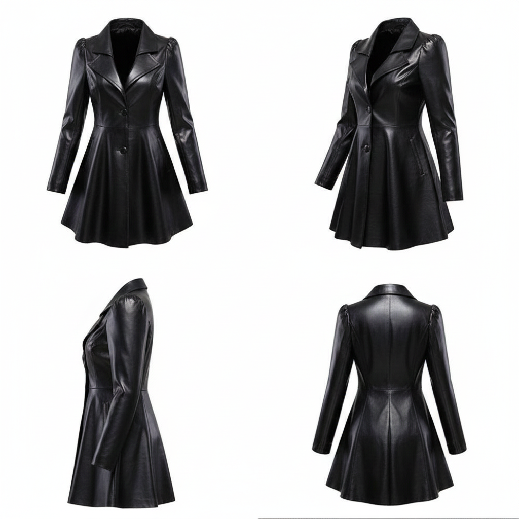 Black Leather Dress Jacket